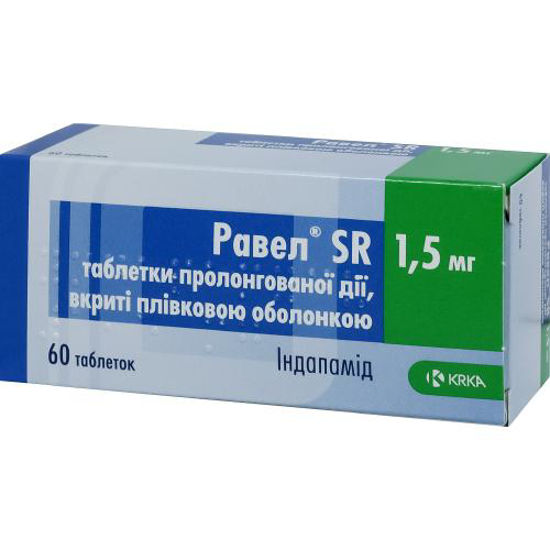 Равел SR таблетки 1.5 мг №60